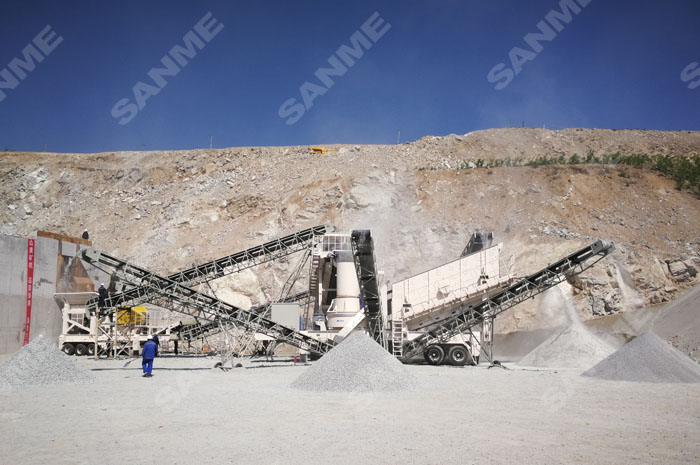 陜西時(shí)產(chǎn)250噸移動(dòng)式花崗巖制砂生產(chǎn)線 陜西時(shí)產(chǎn)250噸移動(dòng)式花崗巖制砂生產(chǎn)線